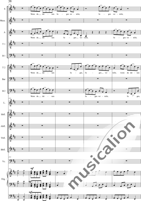 Schäfer, Martina: 4. Akt Auf dem Hasunger Berg - Solo>Sop/Alt/Ten+Chor>SSATB/TBBB+Bfl4+Vc+Org+Lt:38