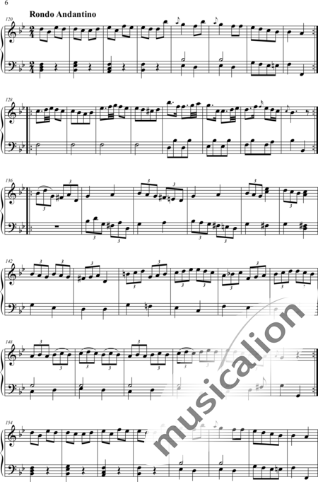Mysliveček, Josef: Sonata - Klavier:6