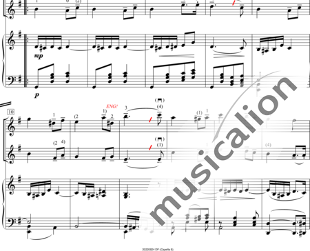Lehár, Franz: Vilja-Lied (Vilja Song) - Violin 2+Piano:1