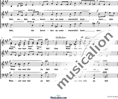 Reger, Max: Eran dos hijos del Rey - Coro>SSAATTBB:1