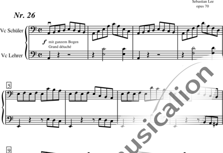 Lee, Sebastian: Etüde Nr.26 - Violoncello 2:0