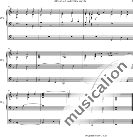 Volckmar, Wilhelm: Allein Gott in der Höh' sei Ehr - Organ>wped:3