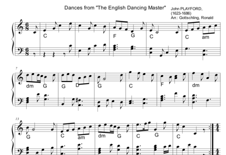 The English Dancing Master Per Flauto Dolce E Pianoforte - Spartito Musicale Per Appassionati - Foto 7