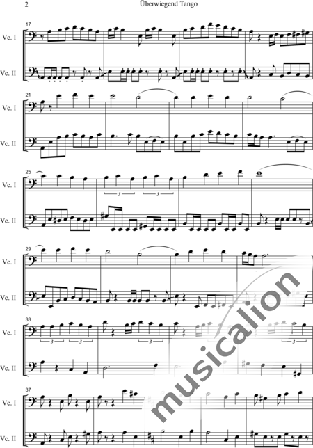 Naujoks, Rainer: Überwiegend Tango - Violoncello 2:2