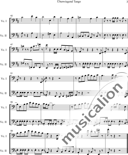 Naujoks, Rainer: Überwiegend Tango - Violoncello 2:3