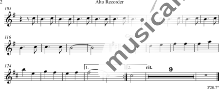 Drewes, Michael: Pharmaceutical Trio (Baroque version) - Coro>SSA+Fl. dul3+Vla+Cem:18