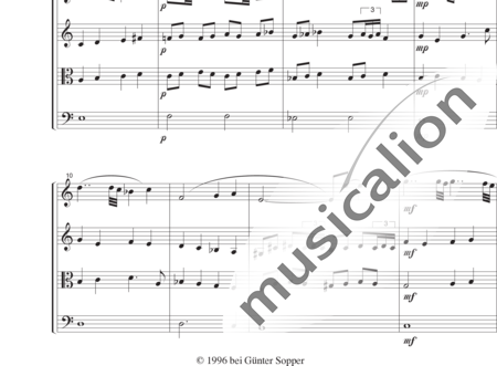 Sopper, Günter: Schwebend... (Hovering...) - Violín 2+[Vla+Vc]:1