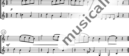Mozart, Wolfgang Amadeus: Kegelduett Nr. 10: Andante - Horn 2:1