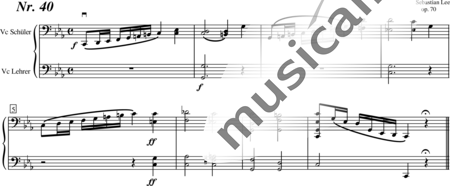 Lee, Sebastian: Etüde Nr.40 - Violoncello 2:0