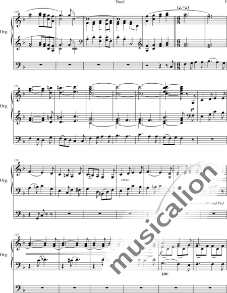 Perilhou, Jacques-Albert: Noel - Orgel>mPed:5