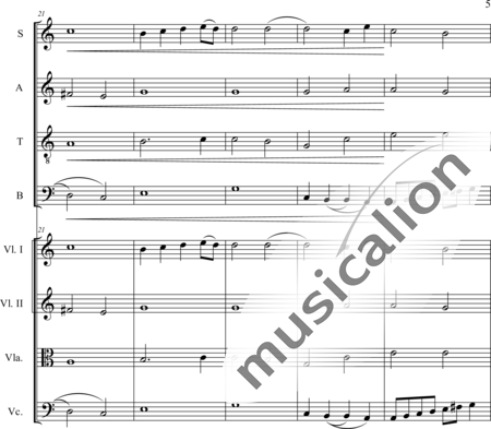 Schaepers, Felix: Cantate - Coro>SATB+[Vl2+Vla+Vc]:5