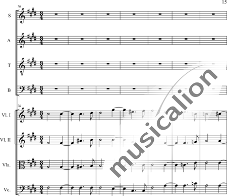 Schaepers, Felix: Cantate - Coro>SATB+[Vl2+Vla+Vc]:15
