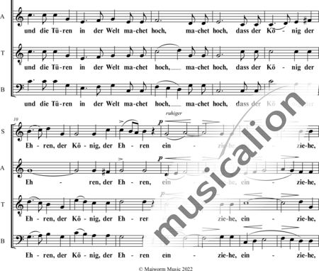 Engel, David Hermann : Machet die Tore weit - Chor>SATB:1