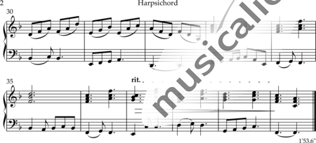 Ebel, Eduard: Leise rieselt der Schnee - Violoncello+Harpsichord:6