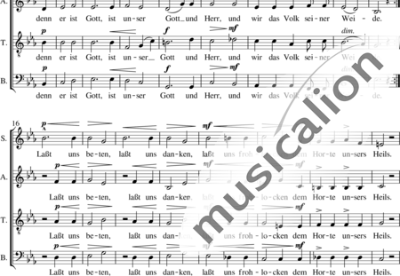 Hauptmann, Moritz
: Psalm [95] - Coro>SATB:1