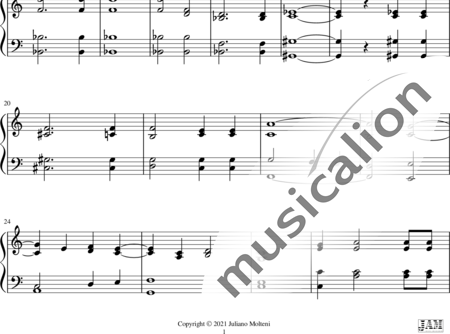 Saint-Saëns, Camille: Calme des nuits  (Easy organ) - Organ:1