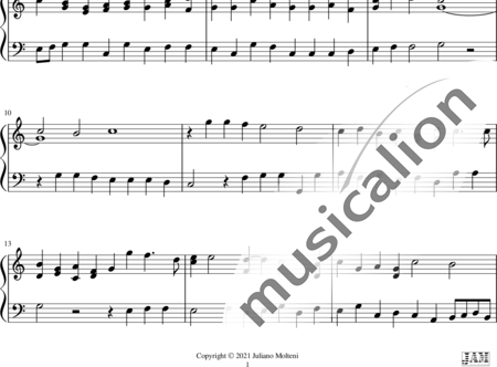 Merulo, Claudio : Canzona Nr. 3 - Orgel:1