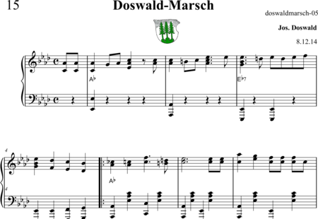 Doswald, Josef: Doswald-Marsch - Klavier:0