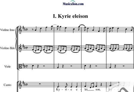 Blees, Ulrich: Kyrie eleison - Choir>SATB+[Vln2+Vla+Vlc+Db]:0