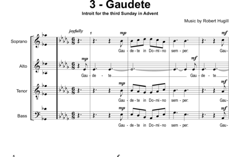 Hugill, Robert: Gaudete - Chor>SATB:0