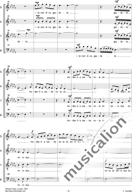 Hugill, Robert: Gaudete - Chor>SATB:2
