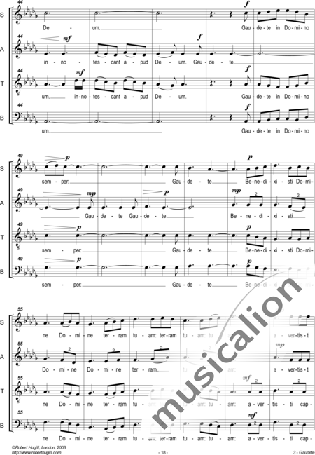 Hugill, Robert: Gaudete - Chor>SATB:4
