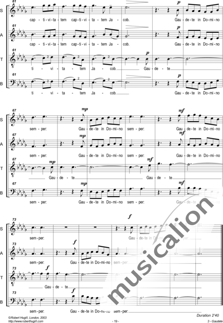 Hugill, Robert: Gaudete - Chor>SATB:5