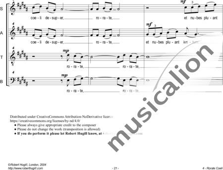 Hugill, Robert: Rorate Coeli - Coro>SATB:1