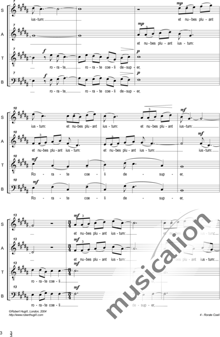 Hugill, Robert: Rorate Coeli - Coro>SATB:2