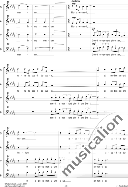 Hugill, Robert: Rorate Coeli - Coro>SATB:5