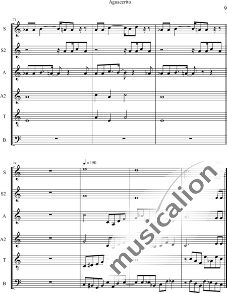 Rodriguez, Zeneida: Aguacerito - Gitarre 6:9