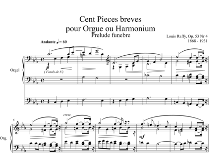 Raffy, Antoine Louis: Prelude Funebre - Organ>wped:0