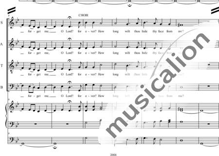 Knapicius, Joseph: Psalm 13 - Chor>SATB+Orgel>mPed:1