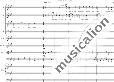 Schäfer, Martina: Deutsche Messe - Credo - Chor>SATB+[Vl2+Vla+Vc]+OrgmP:2