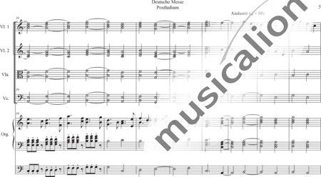 Schäfer, Martina: Deutsche Messe - Postludium - Violine 2+[Vla+Vc]+OrgmP:4