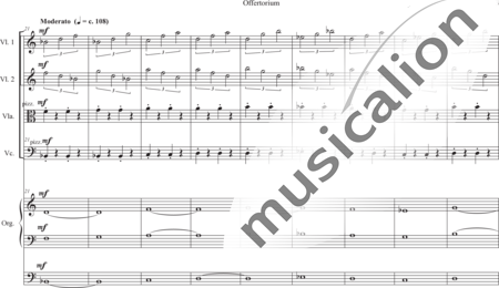 Schäfer, Martina: Deutsche Messe - Offertorium - Violine 2+[Vla+Vc]+OrgmP:2
