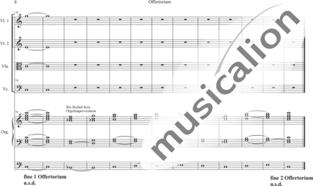 Schäfer, Martina: Deutsche Messe - Offertorium - Violine 2+[Vla+Vc]+OrgmP:7
