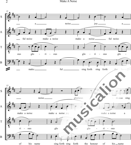 Knapicius, Joseph: Make A Noise - Coro>SATB:2