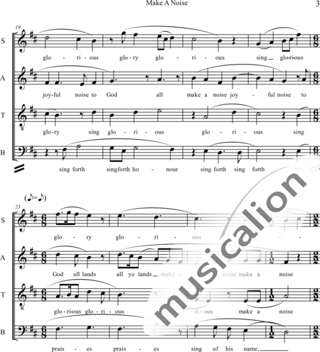 Knapicius, Joseph: Make A Noise - Coro>SATB:3