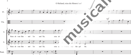 Anónimo, desconocido: Oh Saviour, Rive the Heavens - Coro>SA+Vla+Fl+Tp:1