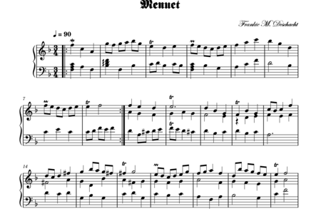 Deschacht, Frankie: Menuet - Cembalo:0