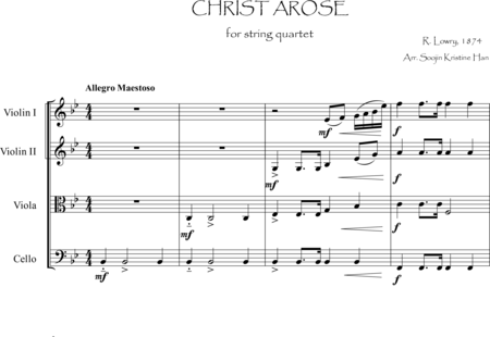 Lowry, Robert
: Christ Arose - Violín 2+[Vla+Vc]:0