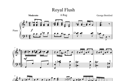Botsford, George: Royal Flush - Klavier:0