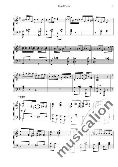 Botsford, George: Royal Flush - Klavier:3