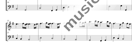 Danican Philidor, François: Suite Nr. 1, G-Dur (Suite No. 1, G-major) - Flute+Basso continuo:1