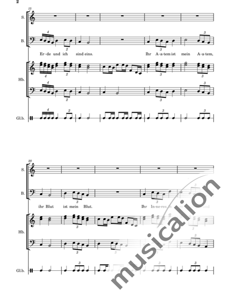 Hosta, Anna Maria: Mutter Erde und ich sind eins - Solo>Sop/Bass+[Fg+Fl]+GS:2