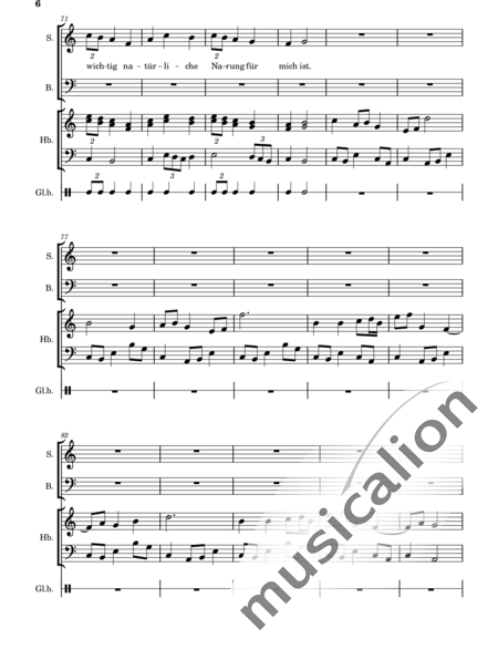 Hosta, Anna Maria: Mutter Erde und ich sind eins - Solo>Sop/Bass+[Fg+Fl]+GS:6