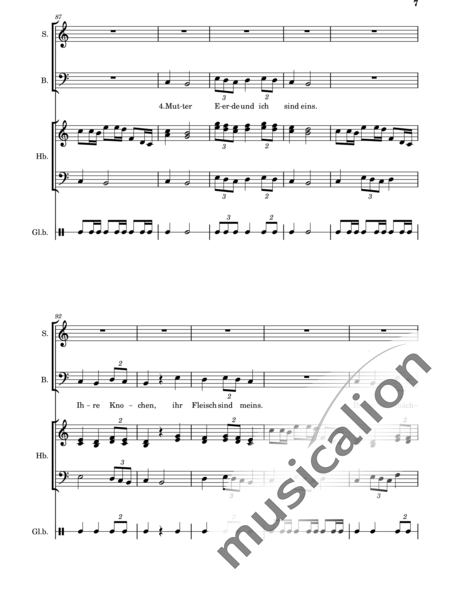 Hosta, Anna Maria: Mutter Erde und ich sind eins - Solo>Sop/Bass+[Fg+Fl]+GS:7