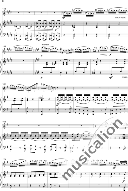 Popp, Wilhelm: Scherzo Capriccio.� Brillantes Salonstück - Flute C+Piano:6