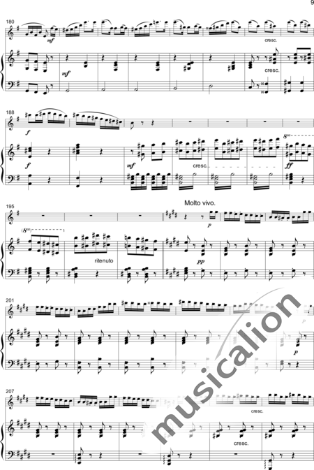 Popp, Wilhelm: Scherzo Capriccio.� Brillantes Salonstück - Flute C+Piano:7